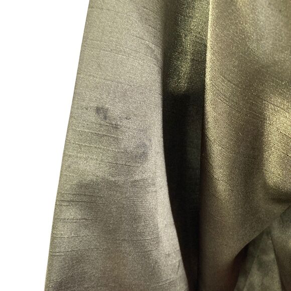 vintage aurora designs shirt womens large Olive Satin button Front - Picture 9 of 12